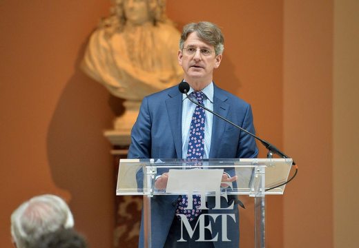 Metropolitan Museum director Thomas P. Campbell (pictured here speaking at the opening of the exhibition 'Manus x Machina' in 2016), has been awarded the second annual Getty Rothschild Fellowship.