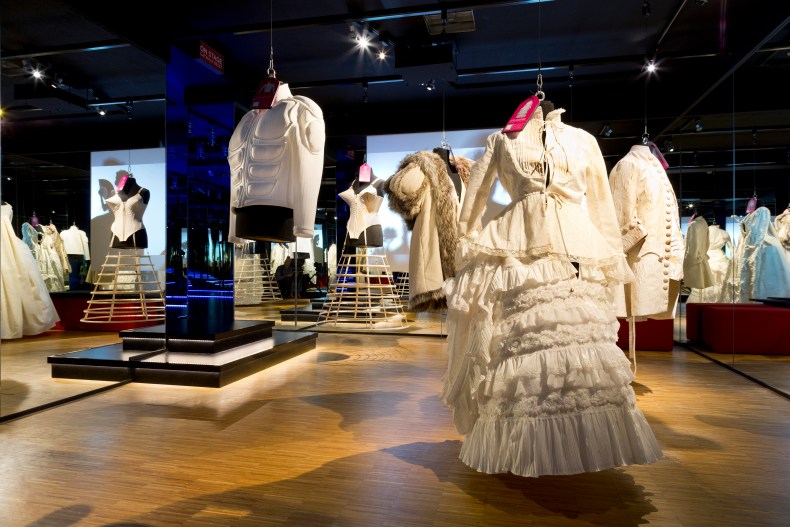 View of one of the fashion galleries in the Wonderkamers installation at the Gemeentemuseum Den Haag