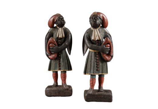 A pair of blackamoor figures (c. 1740), Dutch. Carcaci, £28,000