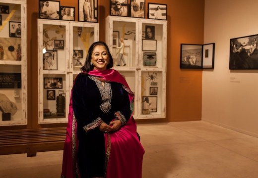 Kiran Nadar photographed in her museum