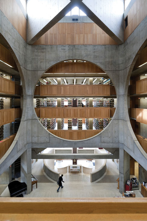 Library, Phillips Exeter Academy, Exeter, New Hampshire, Louis Kahn, 1965–72. © Iwan Baan