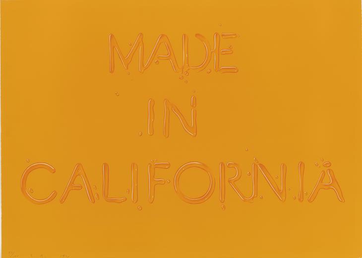 Made in California (1971), Ed Ruscha. © Ed Ruscha. Reproduced by permission of the artist.