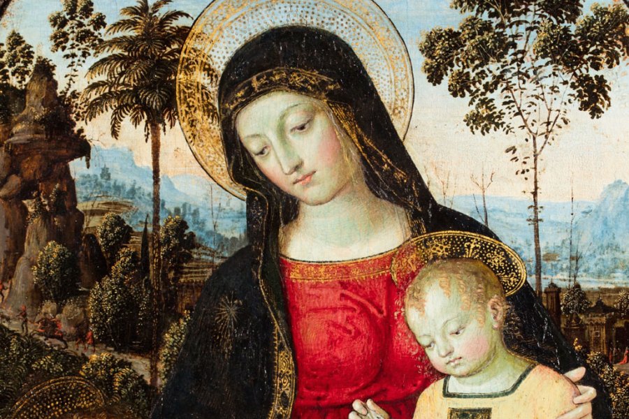 Virgin and Child with St John the Baptist (c. 1490–95), Pinturicchio (Bernardino di Betto). © Fitzwilliam Museum, Cambridge