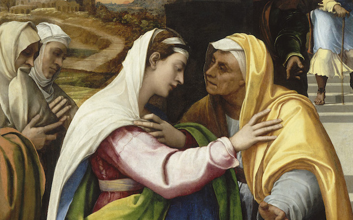 The Visitation (detail; 1518–19), Sebastiano del Piombo. © RMN-Grand Palais (musée du Louvre) / Hervé Lewandowski