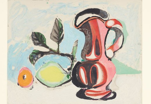 Nature morte au citron et pichet rouge (Still Life with Lemon and Red Pitcher) (1964), after Pablo Picasso. Estimate: $6,000–8,000