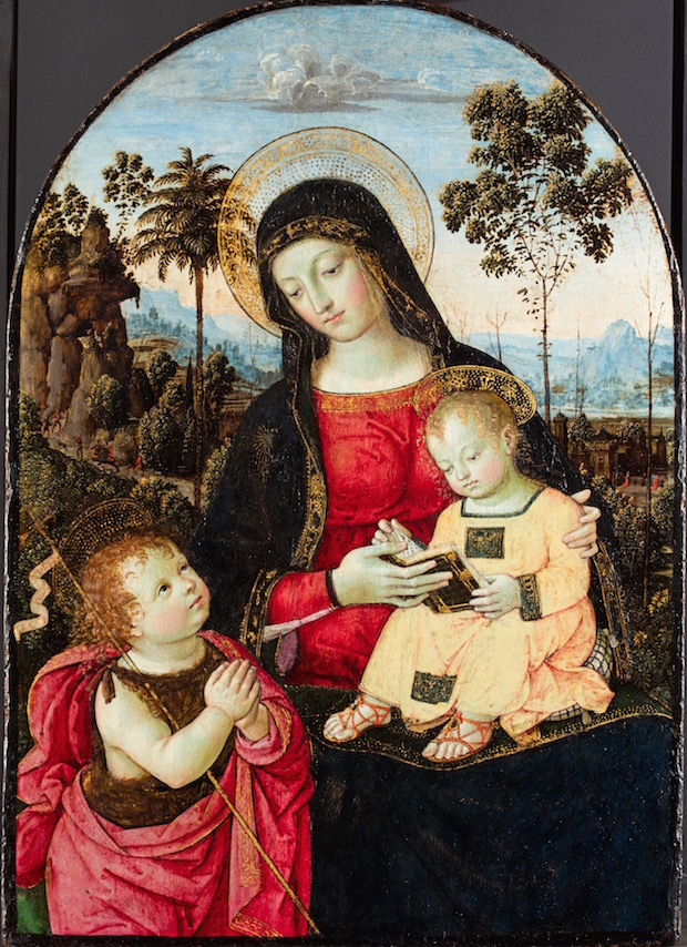 Virgin and Child with St John the Baptist (c. 1490–95), Pinturicchio (Bernardino di Betto). © Fitzwilliam Museum, Cambridge