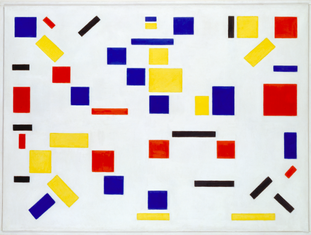 Composition No. 8, , 1917, Bart van der Leck, Gemeentemuseum Den Haag