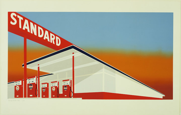 Standard Station (1966), Ed Ruscha. The Museum of Modern Art, New York/Scala, Florence. © Ed Ruscha. Reproduced by permission of the artist.