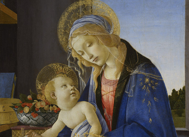 Madonna of the Book (detail; c. 1479), Sandro Botticelli. Museo Poldi Pezzoli; courtesy Museum of Fine Arts, Boston