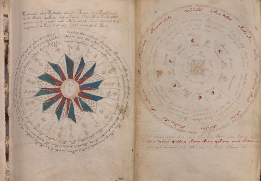 Illustrated pages from the Voynich Manuscript, c. 15th century. Beinecke Rare Book and Manuscript Library, Yale University