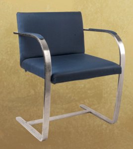 Brno chair from the Four Seasons restaurant (1958), Ludwig Mies van der Rohe. Gift of Alex von Bidde. New-York Historical Society
