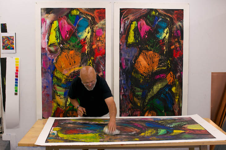 Jim Dine photographed in his studio in Walla Walla, Washington, USA, in July 2014. Photo: Jason Teffry