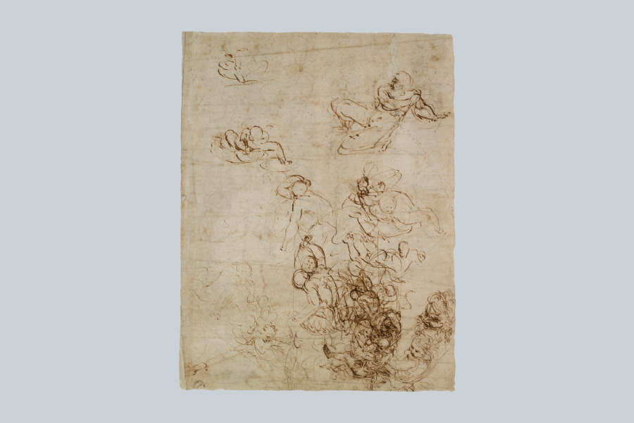 Sheet with inventive ideas (c. 1511–14), Raphael