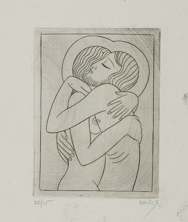 Divine Lovers (1926), Eric Gill. Courtesy of Harvard Art Museums