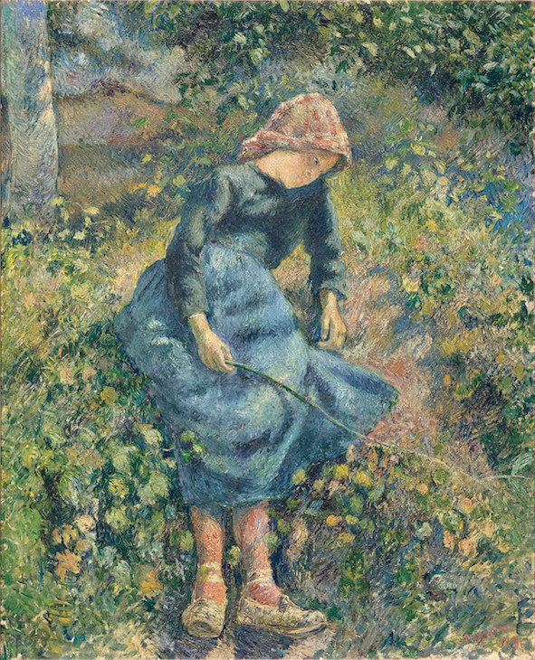 Jeune fille à la baguette (La bergère) (1881), Camille Pissarro. Musée d'Orsay, Paris