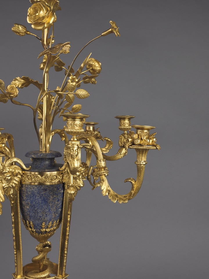 Detail of a Candelabrum, possibly by François Rémond, produced in 1783–86. Courtesy The Wallace Collection