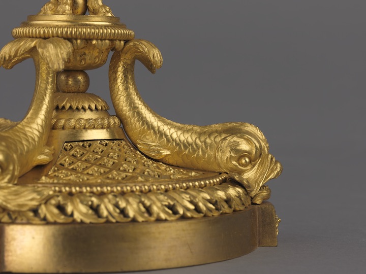 Detail of a Candlestick by Claude-Jean Pitoin, produced in 1781. Courtesy The Wallace Collection