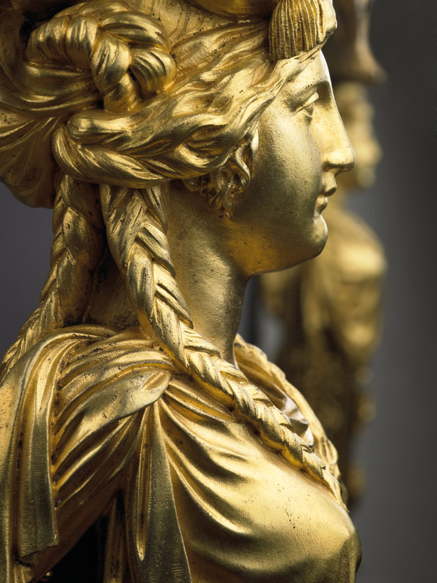 Detail of a Candlestick, designed by Jean-Démonsthène Dugourc and produced by François Rémond in c. 1783. Courtesy The Wallace Collection