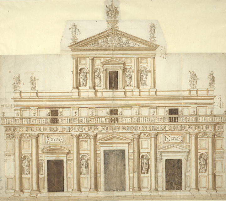 Progetto per San Lorenzo a Firenze, Giuliano da Sangallo. Gallerie degli Uffizi