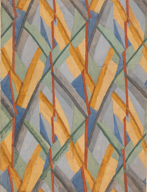 Design for Omega Workshops Fabric (1913), Vanessa Bell. Yale Center for British Art, New Haven