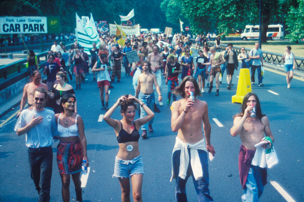 Anti Criminal Justice Act March, London (1994), Matthew Smith. Image courtesy Youth Club Archive