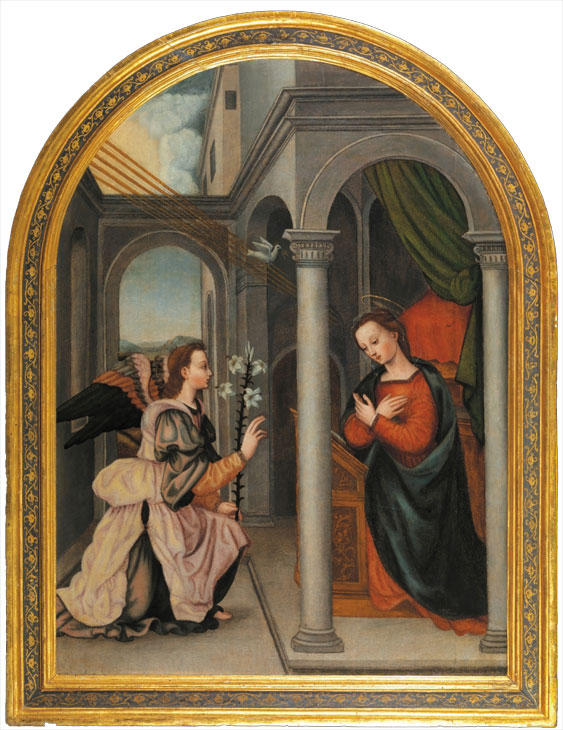 Annunciation (before 1560), Plautilla Nelli. Galleria degli Uffizi, Florence