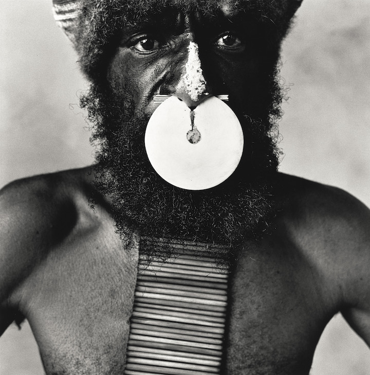 Tribesman with Nose Disc, New Guinea, 1970 (2002), Irving Penn. © The Irving Penn Foundation