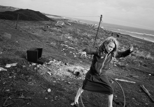 Helen and Her Hula-hoop, Lynemouth, Northumberland (1984; negative); (1985; print), Chris Killip. J. Paul Getty Museum, Los Angeles. Courtesy the artist.