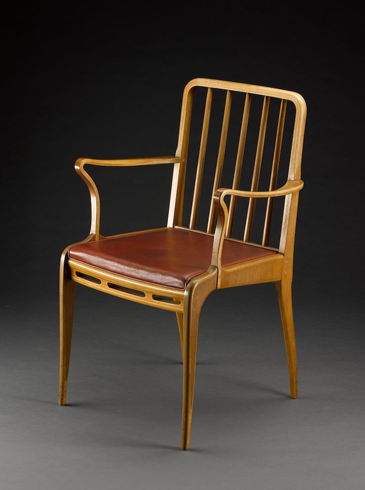One of six chairs from the Allegro dining suite designed by Sir Basil Spencer in 1949. © National Museums Scotland