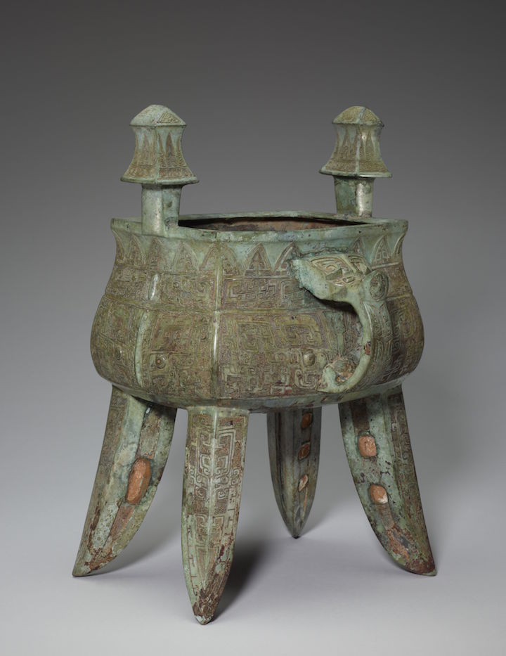 Fangjia Wine vessel, late Shang dynasty (c.1300-1046 BCE), bronze. Photo: Minneapolis Institute of Art