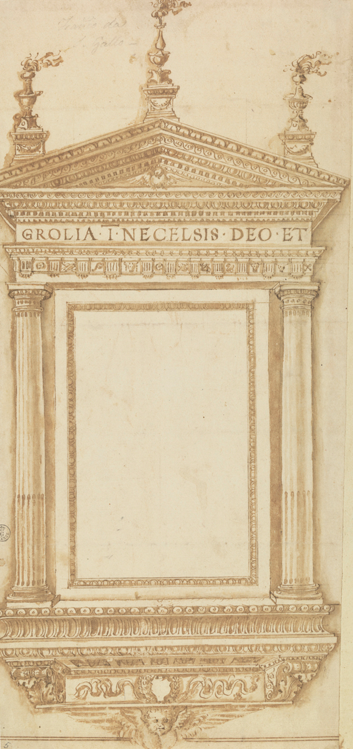 Progetto per un tabernacolo Giuliano da Sangallo (c. 1445–1516). Gallerie degli Uffizi