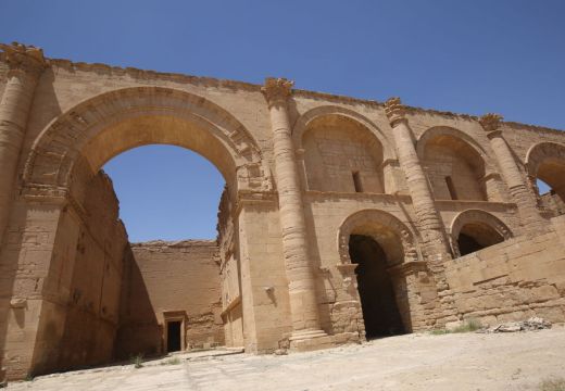 The UNESCO-listed ancient city of Hatra, south of Mosul, on 27 April, 2017, shortly after Iraqi forces retook the site. AHMAD AL-RUBAYE/AFP/Getty Images