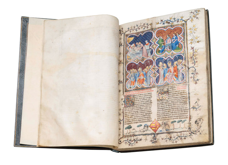 Histoire ancienne jusqu'à César and Fait des Romains (c. 1370–80), Paris, Master of the Coronation of Charles VI and a collaborator. Les Enluminures, $4.5m