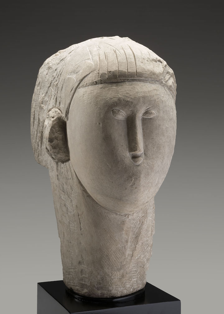 Head (c. 1913), Amedeo Modigliani. Courtesy of Kimbell Art Museum