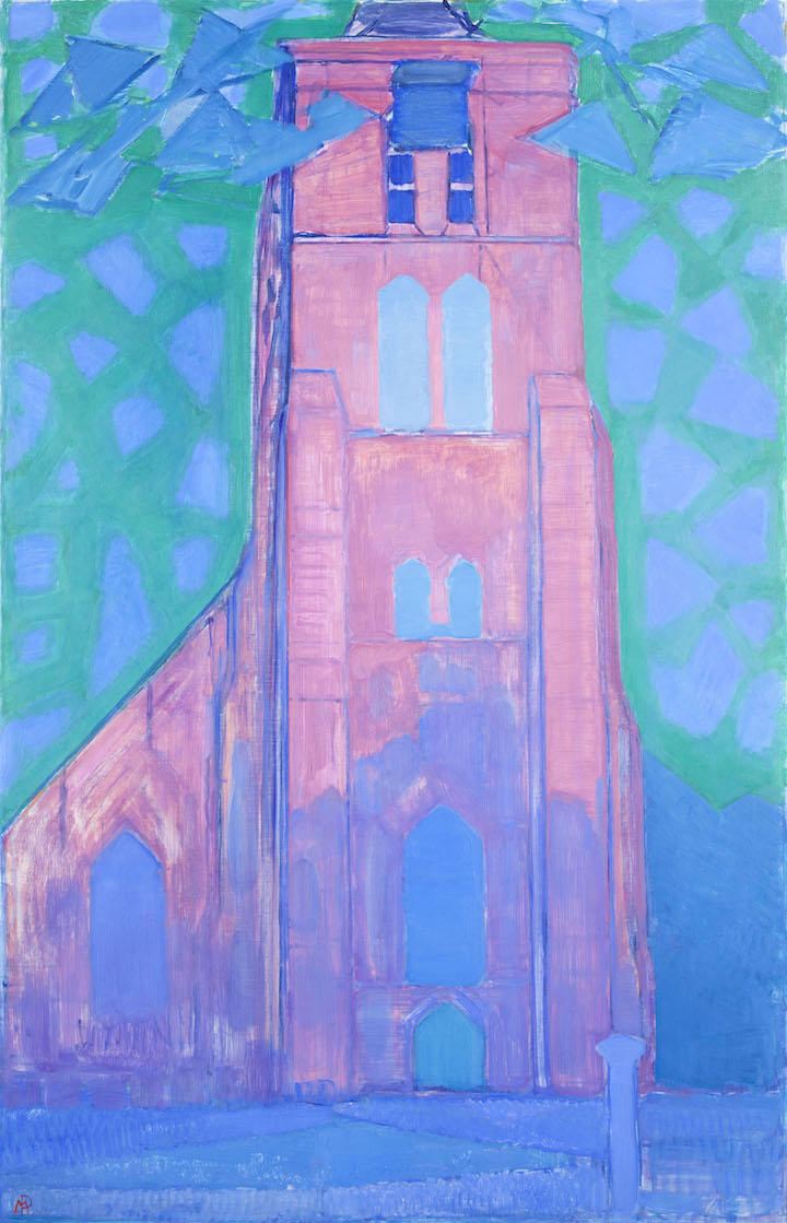 Church Tower at Domburg (1911), Piet Mondrian. Courtesy of the Gemeentemuseum Den Haag