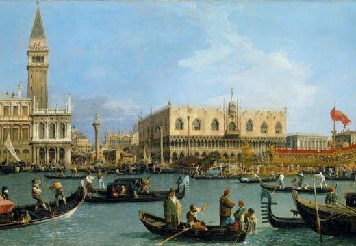 The Bacino di S. Marco on Ascension (c.1733-4), Canaletto. Royal Collection Trust/(c)Her Majesty Queen Elizabeth II 2016