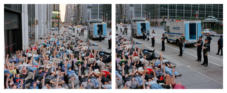 Sex Drive, NYC (diptych, 1999), Spencer Tunick.