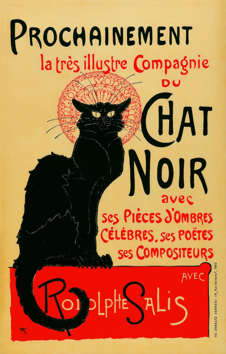 The Very Illustrious Company of the Chat Noir (1896), Théophile–Alexandre Steinlen. Private collection