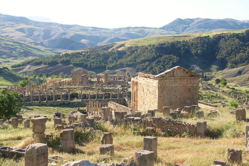 The Unesco World Heritage Site of Djémila in Algeria. Photo: Yves Jalabert (Wikimedia Commons)