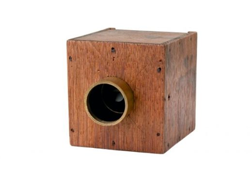 William Henry Fox Talbot's mousetrap camera (c. 1835).