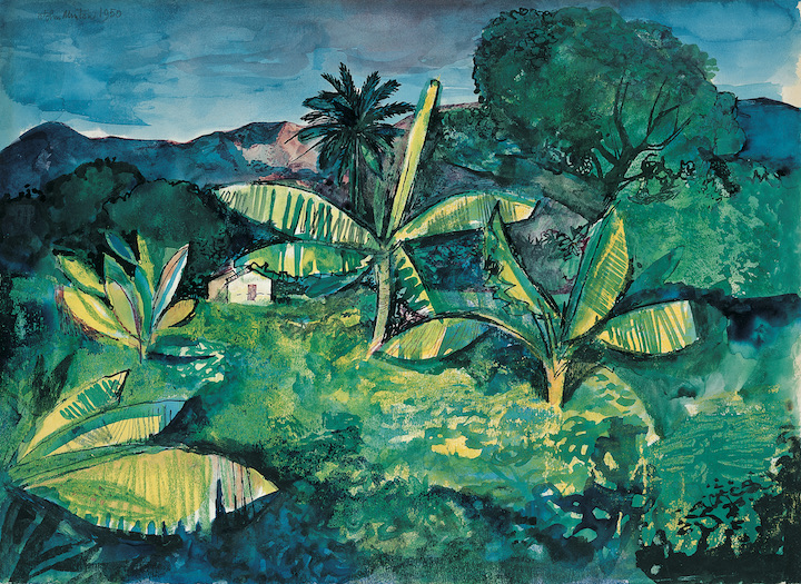 Landscape Near Kingston, Jamaica (1950), John Minton. © Royal College of Art