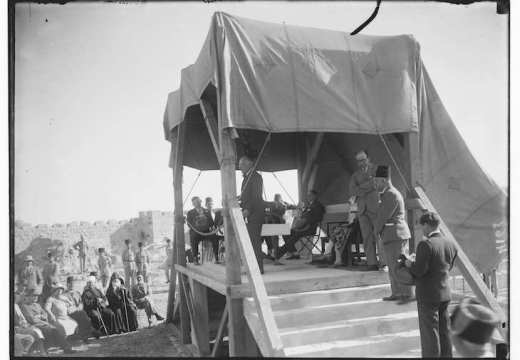 Sir John Chancellor laying the foundations stone of the Rockefeller Museum in Jerusalem, June 1930. Library of Congress Prints and Photographs Division, Washington, D.C.
