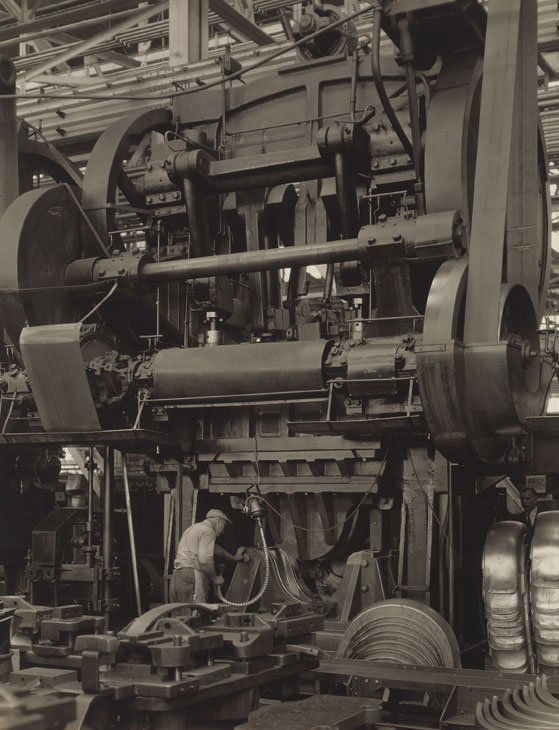 Ford Plant Stamping Press (1927), Charles Sheeler. Courtesy Museum of Fine Arts, Boston; © The Lane Collection