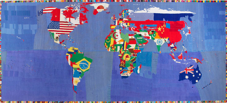 Mappa (1989-94), Alighiero Boetti. Courtesy Tornabuoni Art