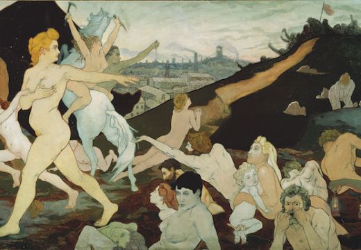 The Dawn of Labour (c. 1891), Charles Maurin. Musée d'art moderne et contemporain, Saint-Étienne Metropole, France. Photo: Yves Bresson; Musée d’art moderne et contemporain, Saint-Étienne Métropole, France