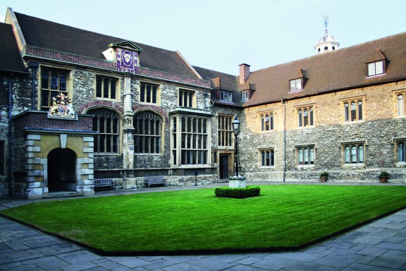 The north side of Master's Court, built in 1545-64, houses the Great Hall of the Charterhouse, Photo: © Lawrence Watson; courtesy the Charterhouse