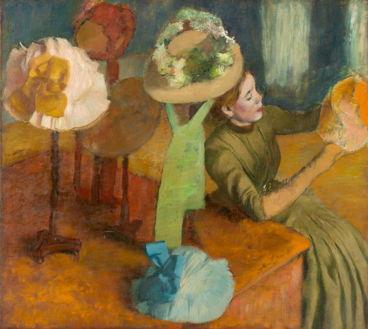 The Millinery Shop (1879–86), Edgar Degas. The Art Institute of Chicago. © Bridgeman Images. Image courtesy the Fine Arts Museums of San Francisco