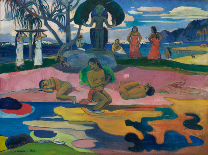 Mahana no atua (Day of the God) (1894), Paul Gauguin. The Art Institute of Chicago