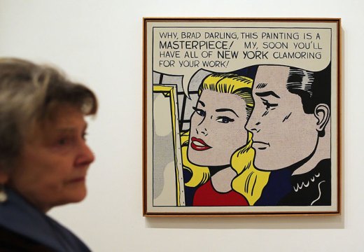 Roy Lichtenstein's 'Masterpiece' (1962; seen here at Tate Modern's 'Lichtenstein, a retrospective' exhibition in 2013) has been sold for $165 million to set up the new 'Art for Justice Fund' in support of criminal justice reform. Photo: Dan Kitwood/Getty Images