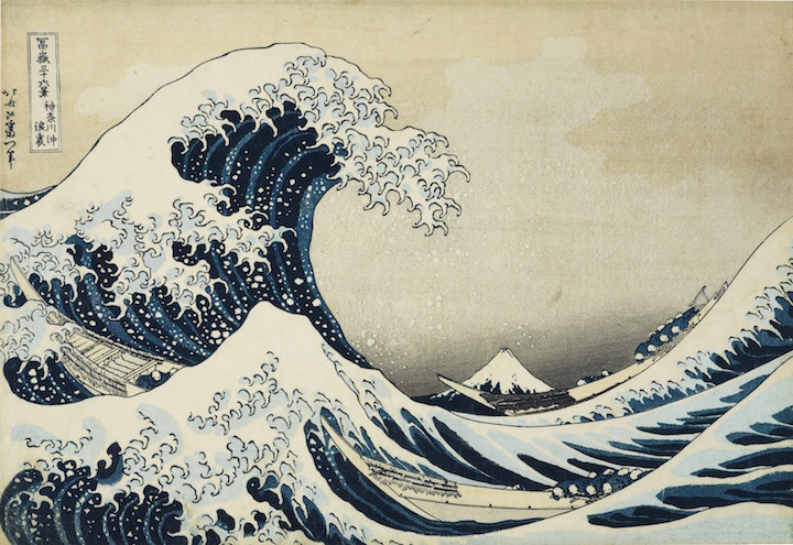 Under the wave off Kanagawa (The Great Wave) (1831), Hokusai. © The Trustees of the British Museum